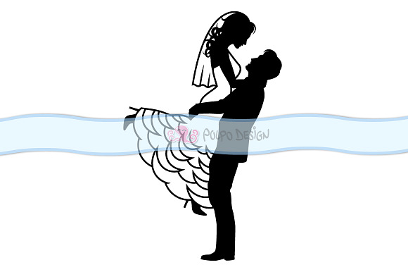 Bride and Groom SVG in Objects - product preview 1