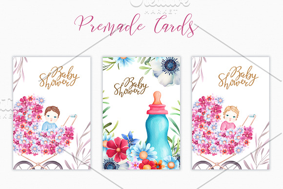 Watercolor Baby Collection in Illustrations - product preview 11