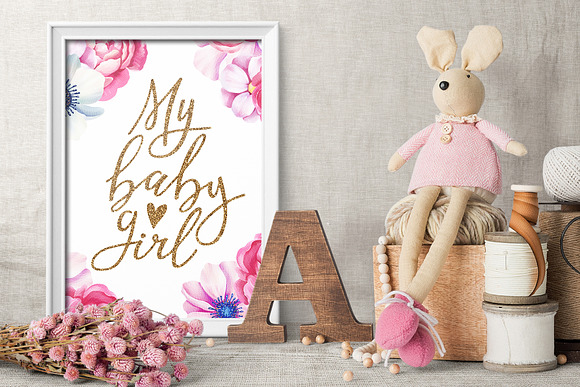 Watercolor Baby Collection in Illustrations - product preview 17
