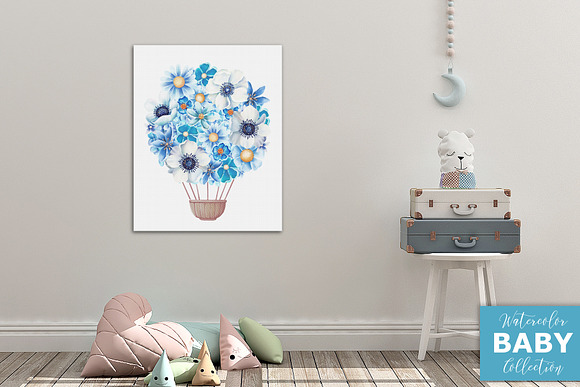 Watercolor Baby Collection in Illustrations - product preview 19