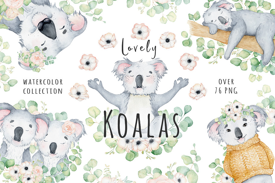 Lovely Koalas and Eucalyptus in Illustrations - product preview 8