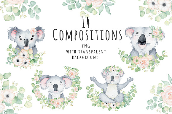 Lovely Koalas and Eucalyptus in Illustrations - product preview 6