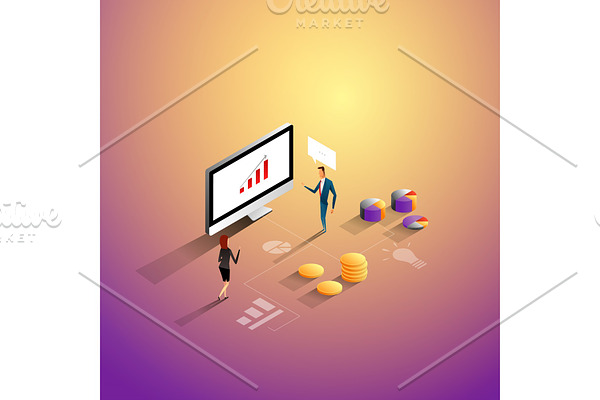 Marketing and finance concept