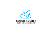 Cloud Rocket Logo Template