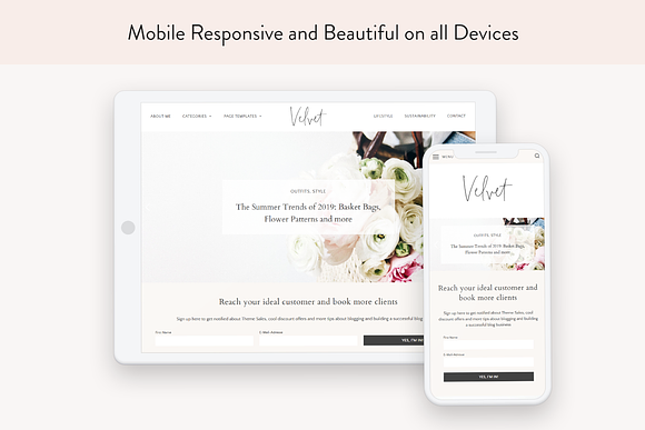 Modern Blog & Shop Theme - Velvet in WordPress Blog Themes - product preview 6