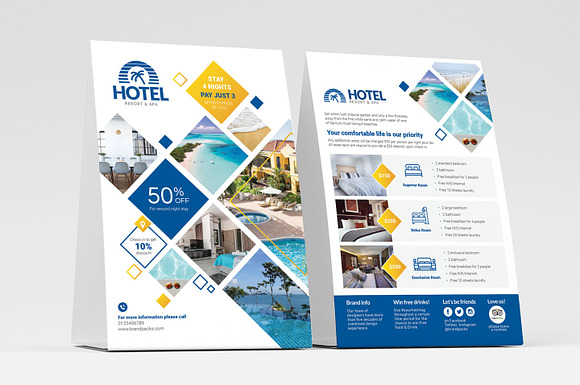 Hotel Flyers in Flyer Templates - product preview 1