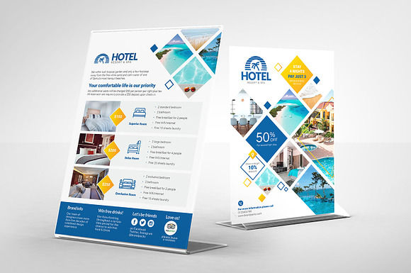 Hotel Flyers in Flyer Templates - product preview 2