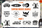 Summer Surfing Logos & Elements Vol1