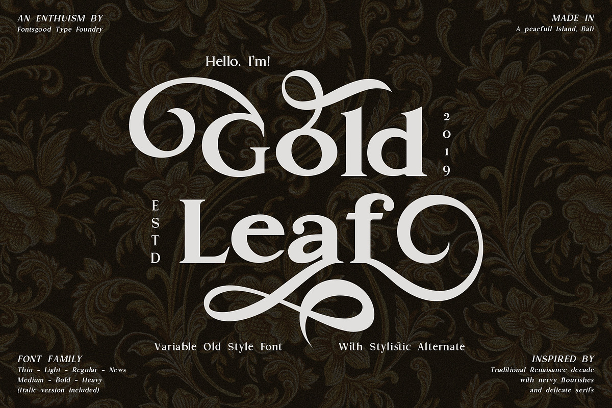 Gold Leaf in Serif Fonts - product preview 8