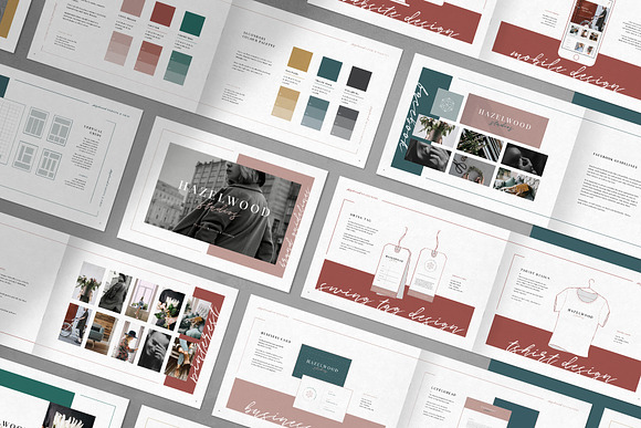 HAZELWOOD | Brand Guidelines in Brochure Templates - product preview 12
