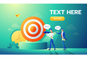 Business Teamwork Concept with Flat