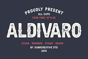 Aldivaro Font Family- 4 Font Style