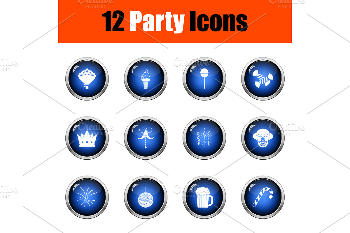 Party Icon Set in Icons - product preview 8