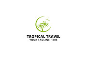 Tropical Travel Logo Template