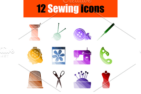 Sewing Icon Set
