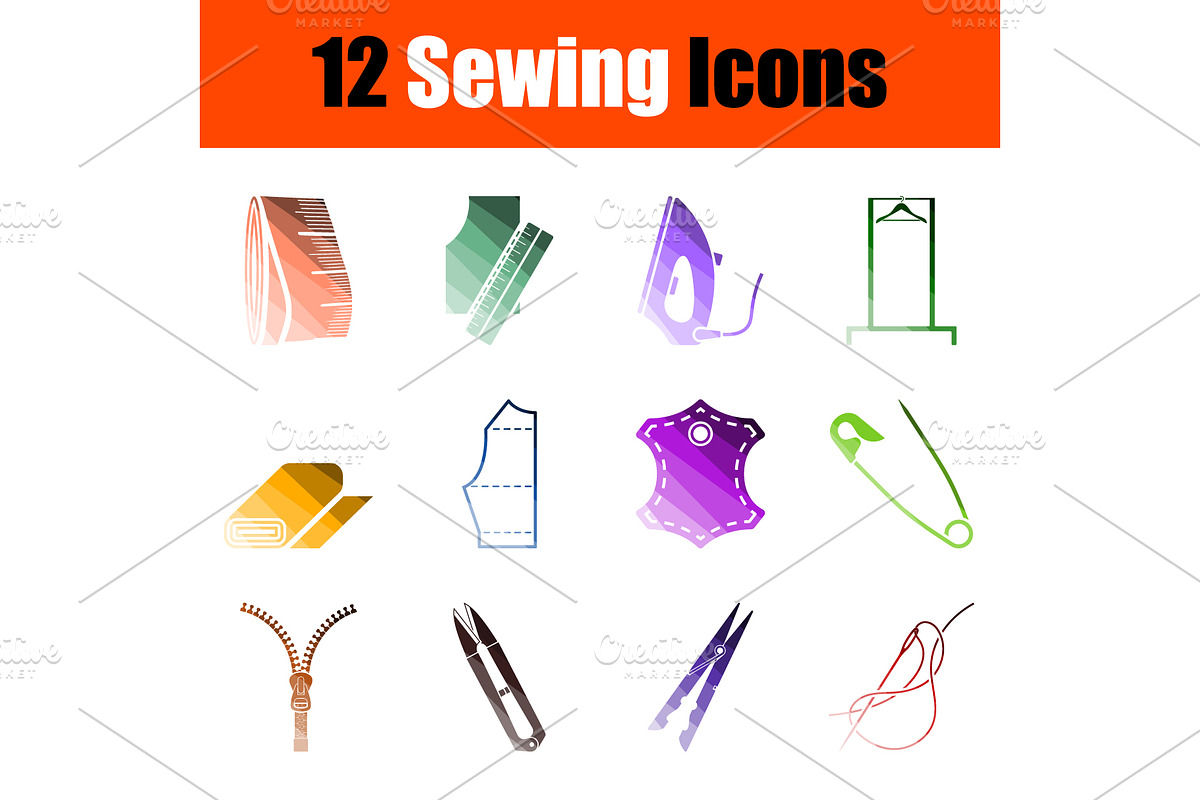 Sewing Icon Set in Icons - product preview 8