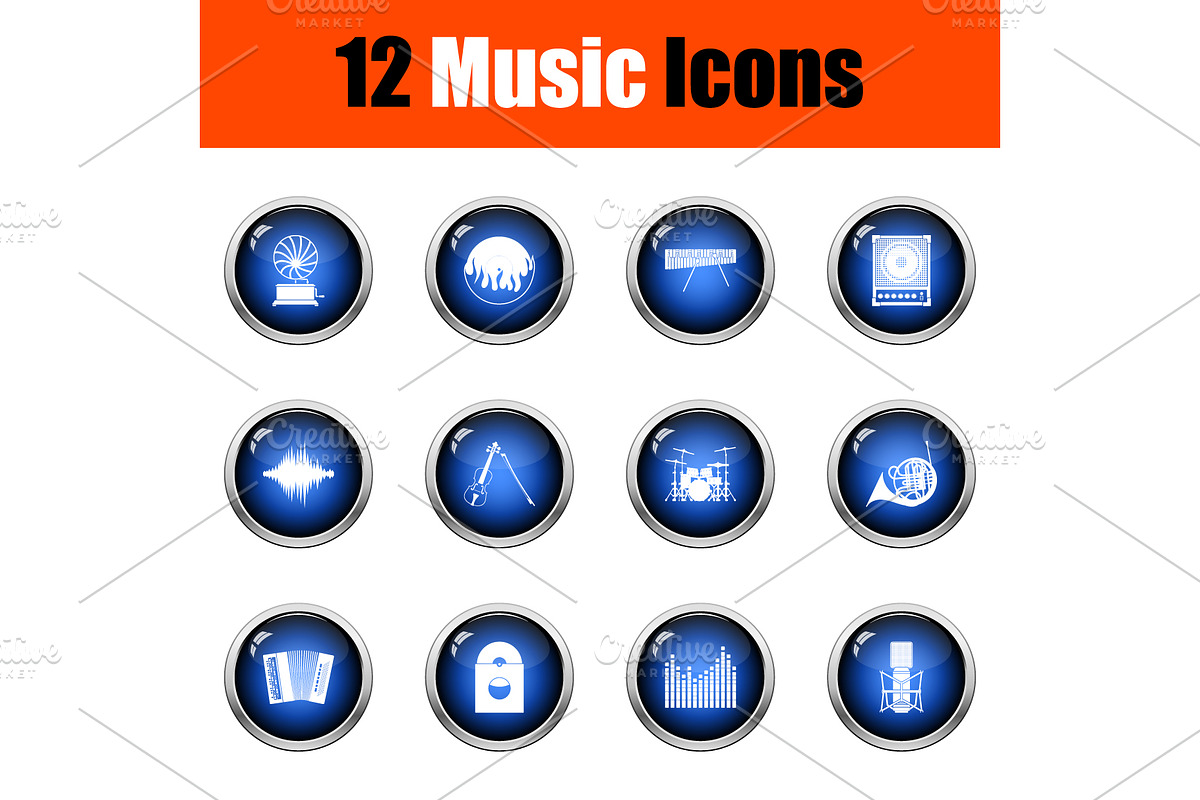 Music Icon Set in Icons - product preview 8