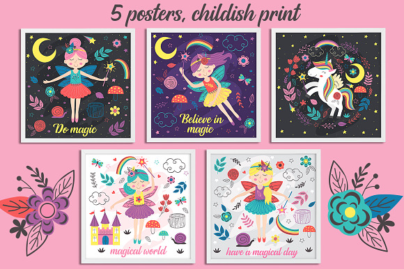 Magic fairies collection in Illustrations - product preview 9