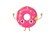 Doughnut with Pink Sprinkles Funny