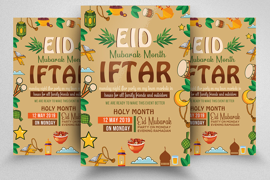 Ramadan Iftar Flyer Template in Flyer Templates - product preview 8