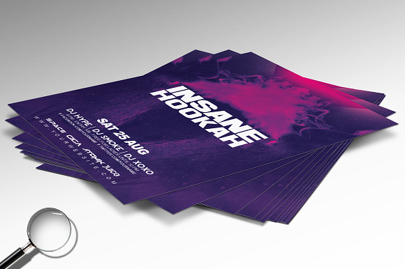 Insane Hookah | Premium Flyer Design in Flyer Templates - product preview 2