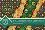 Knitted Bundle Skull and Bones