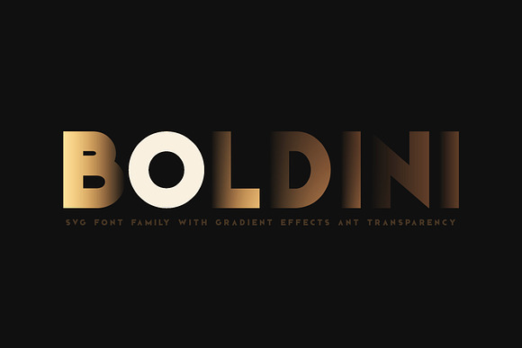 Boldini. SVG font family in Symbol Fonts - product preview 19