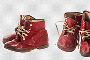 Vintage baby shoes PNG