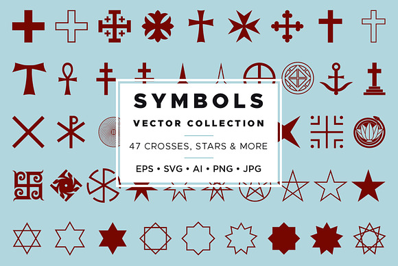 Symbols Vector Collection in Objects - product preview 5