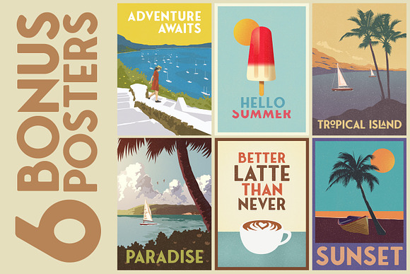Fonseca Rounded +BONUS RETRO POSTERS in Display Fonts - product preview 1
