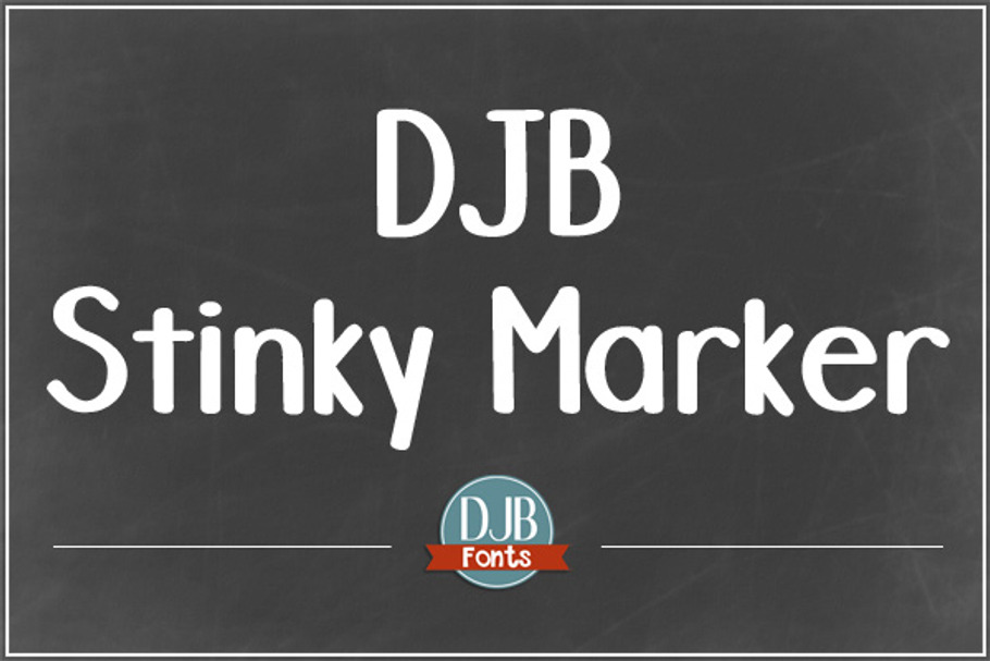 DJB Stinky Marker Font in Display Fonts - product preview 8