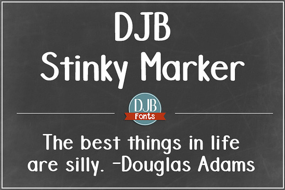 DJB Stinky Marker Font in Display Fonts - product preview 1