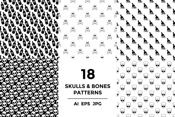 Skulls & Bones pattern set in Patterns - product preview 7