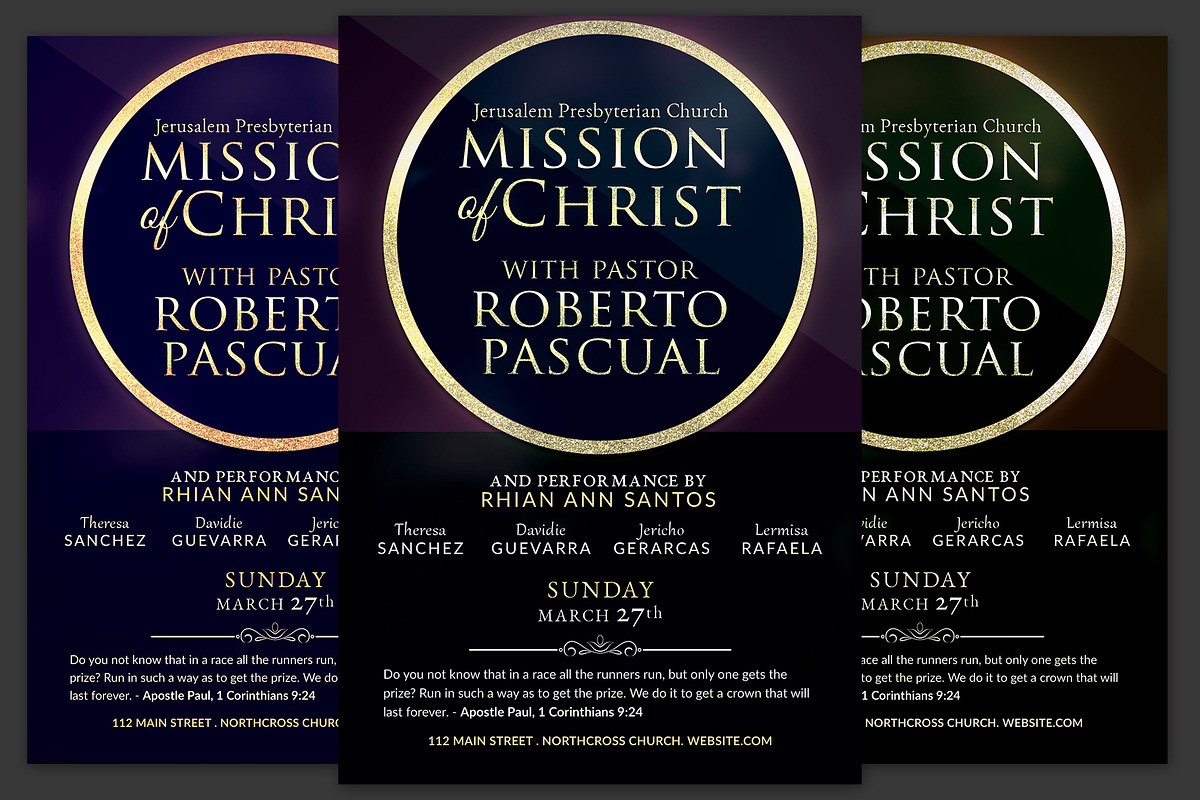 Mission of Christ Church Flyer in Flyer Templates - product preview 8