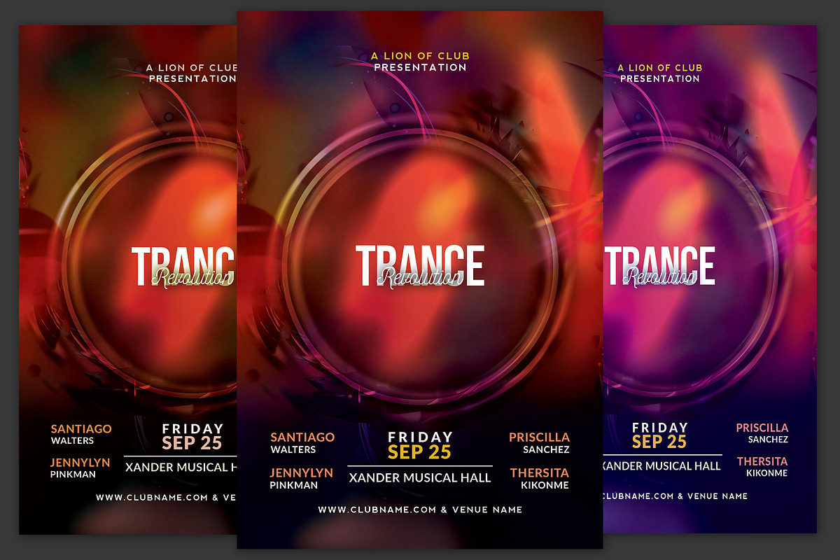 Trance Revolution Flyer in Flyer Templates - product preview 8