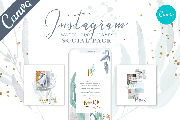 CANVA Bundle Social Media Pack in Instagram Templates - product preview 3