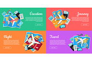 Set of Conceptual Web Banners for