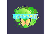 Spring Sale, Yellow Butterfly, Promo