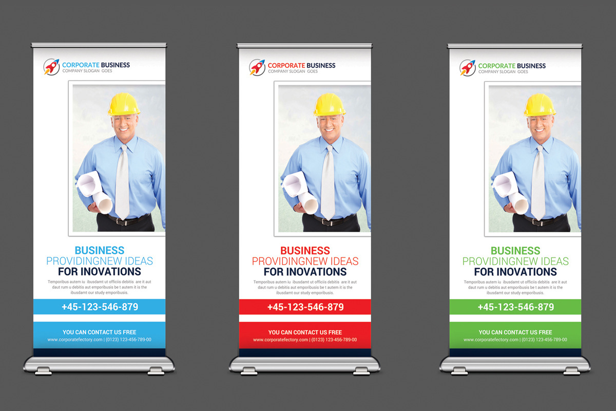 The Architect Rollup Banner Template in Flyer Templates - product preview 8