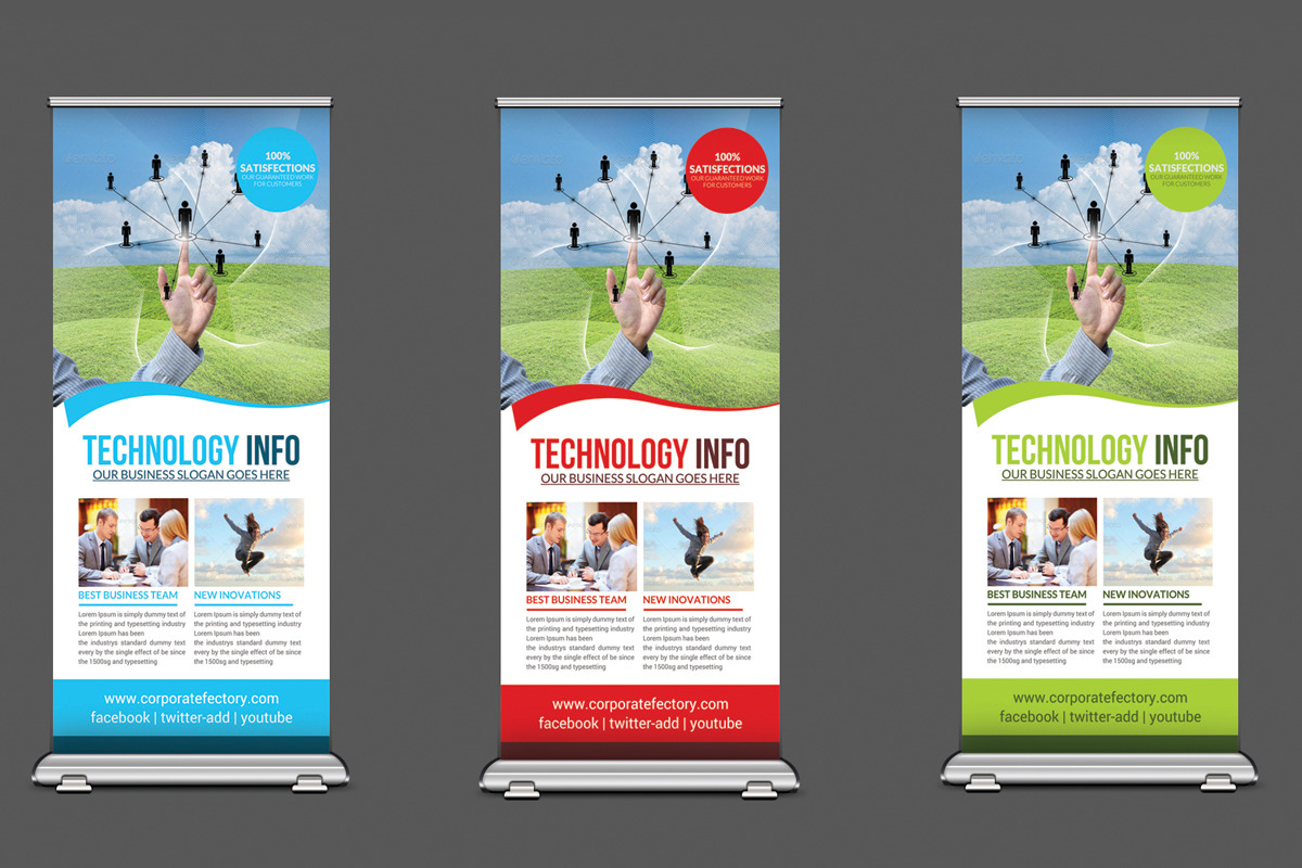 Social Media Marketing Rollup Banner in Flyer Templates - product preview 8