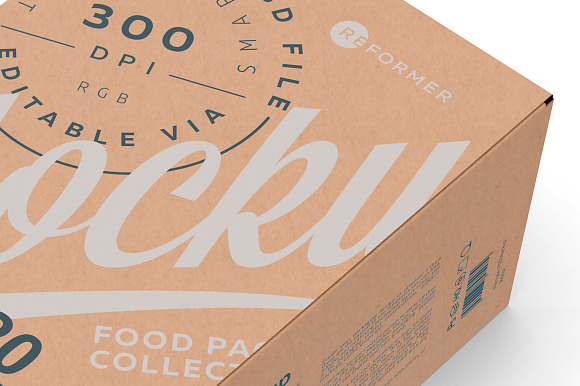 20 Kraft Snack Bars Box Mockup in Product Mockups - product preview 3