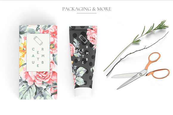 Les Fleurs, Watercolor Illustrations in Patterns - product preview 1
