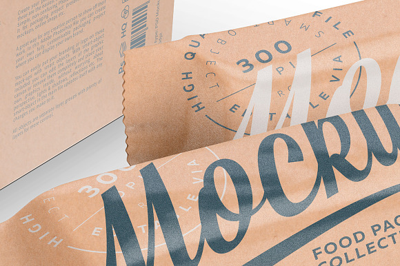Kraft Snack Bars & Box Mockup in Product Mockups - product preview 3