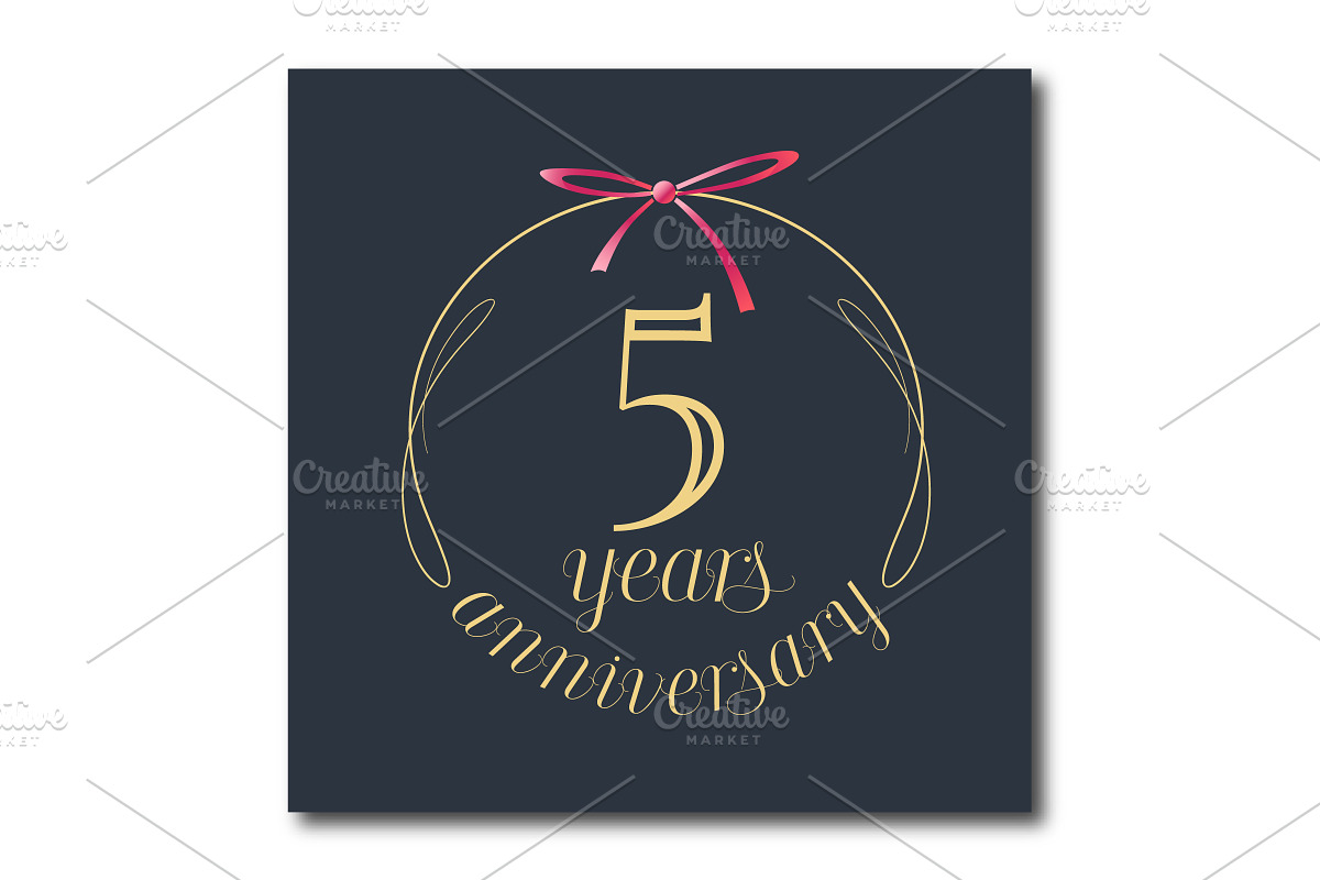 5 years anniversary vector icon in Illustrations - product preview 8