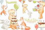 Forest Woodland animals clipart