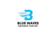 Blue Waves Logo Template