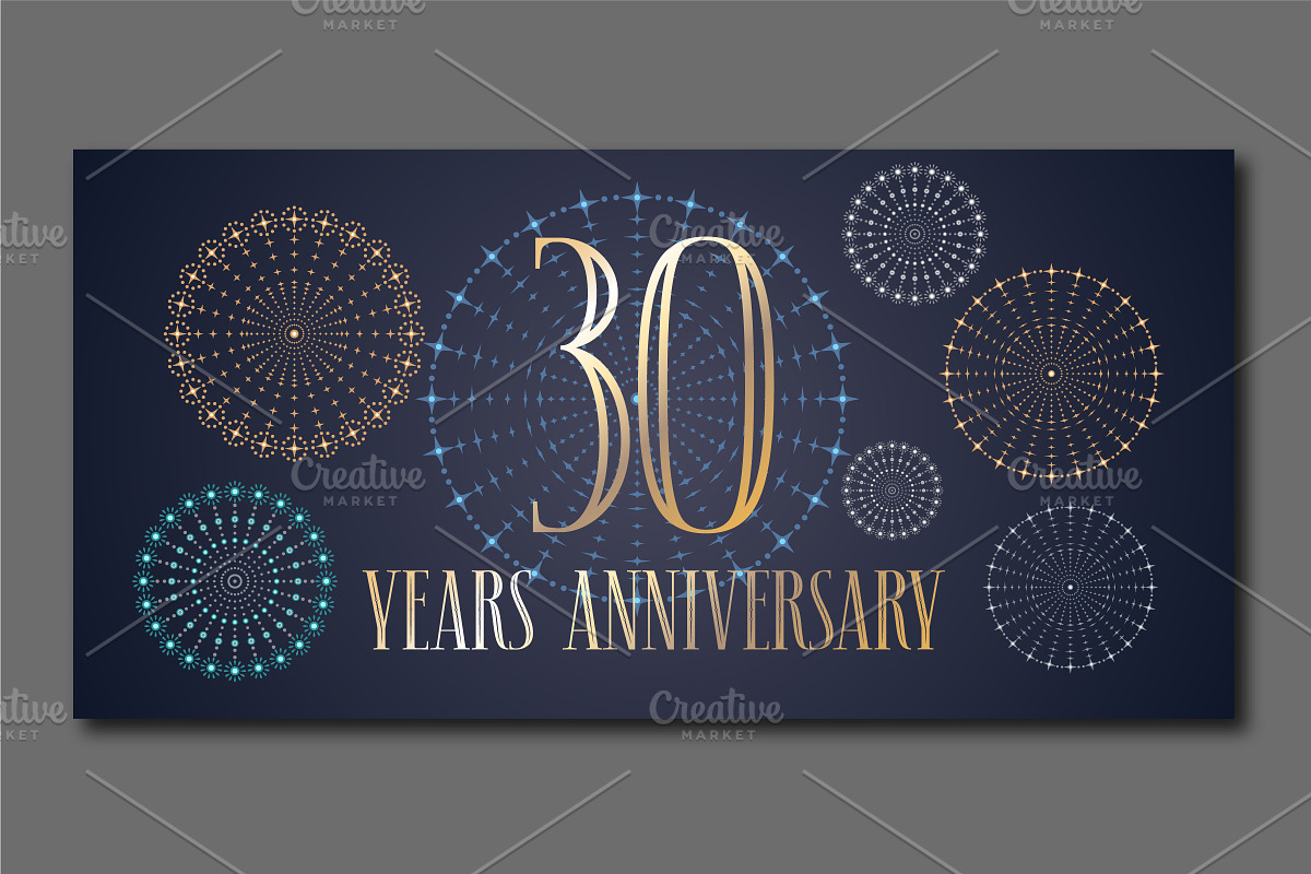 30 years anniversary vector icon in Illustrations - product preview 8