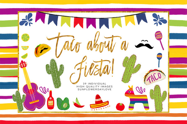 Taco about fiesta clipart