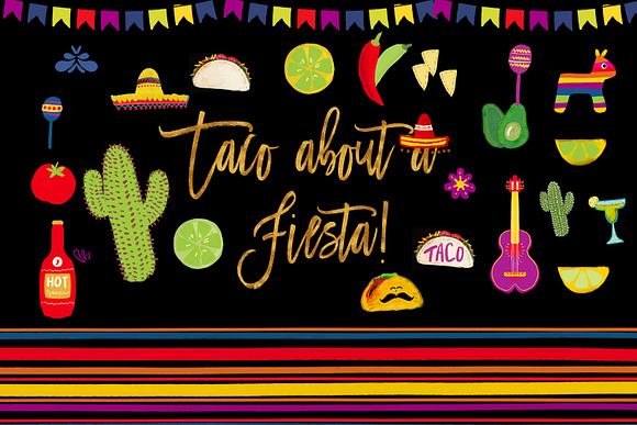 Taco about fiesta clipart in Illustrations - product preview 2