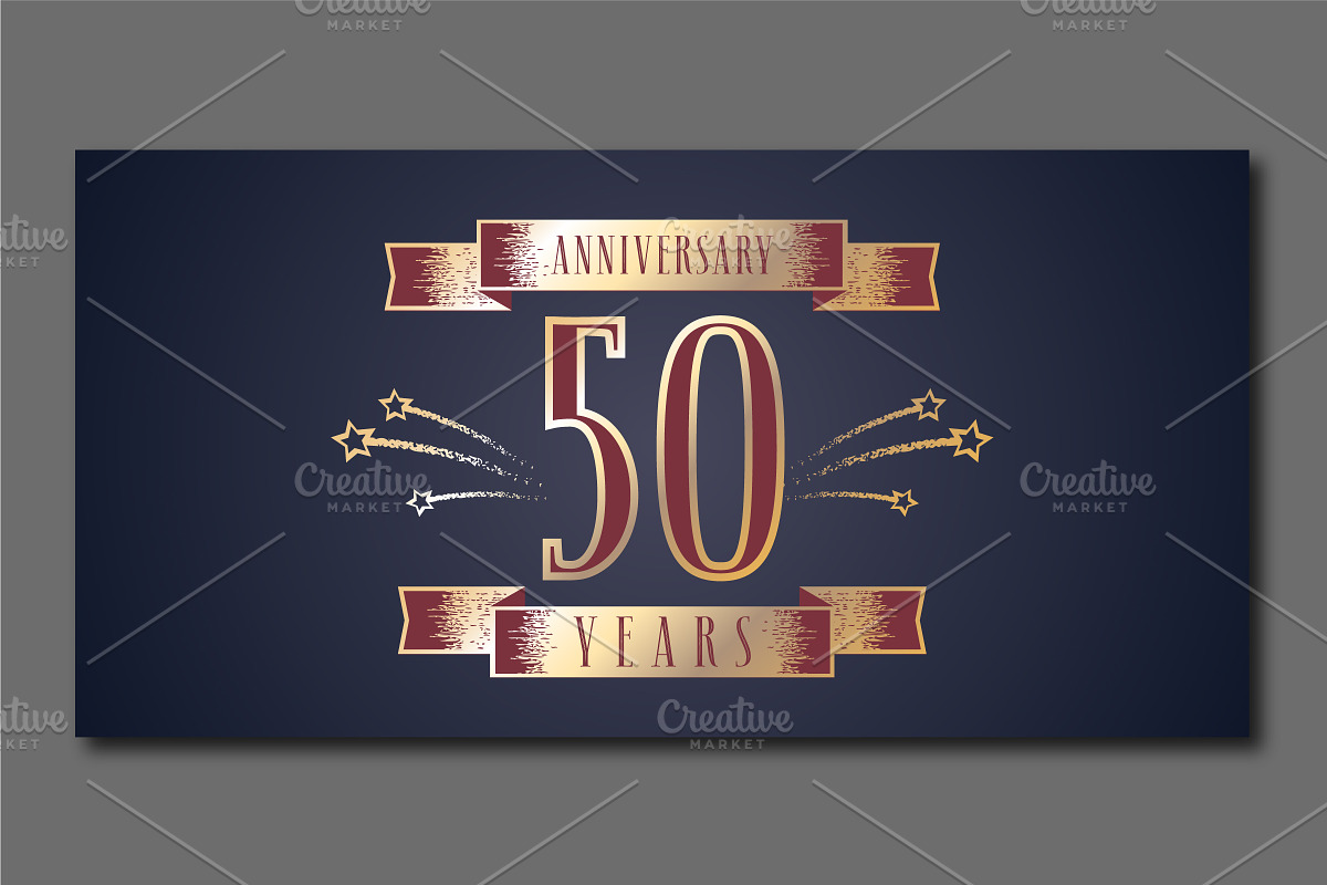 50 years anniversary vector icon in Illustrations - product preview 8